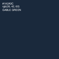 #1A2A3C - Gable Green Color Image